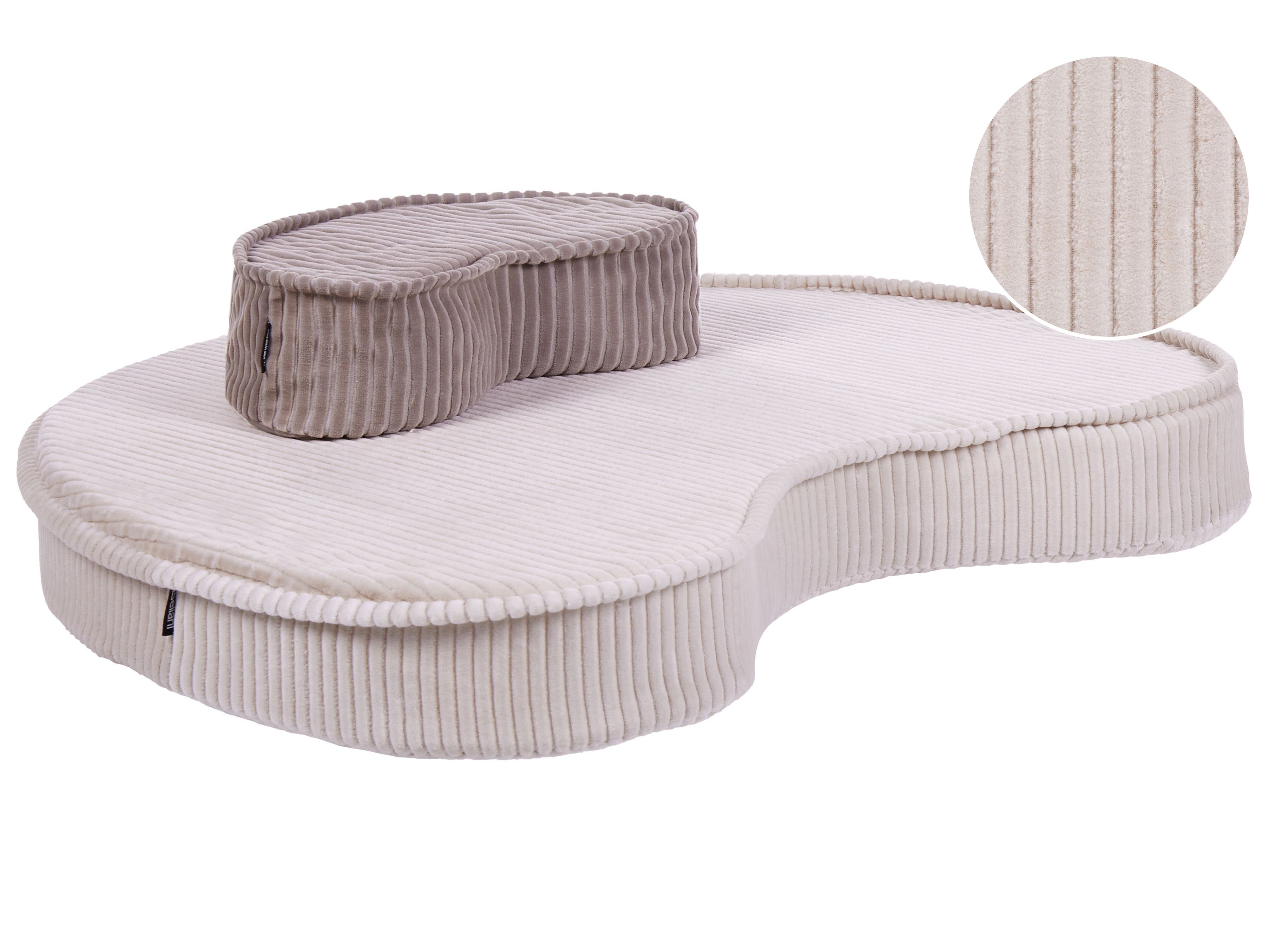 Pouffe NILI Velvet Light Beige