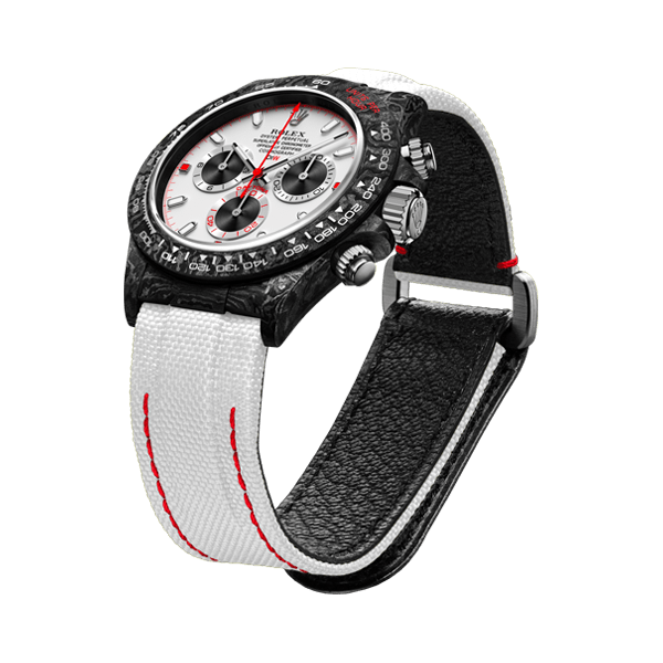 ROLEX Diw Daytona carbon speedster white 40mm oyster black(1:1 replica) - Top club