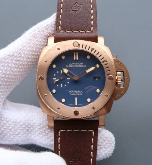 Replica Panerai XF Luminor 1950 PAM671 Bronzo Blue Dial - Top club