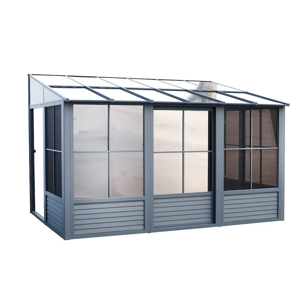 Gazebo Penguin Florence 10�?x 12�?Wall-Mounted Gazebo, Heavy-Duty Aluminum Frame with UV Protection - Image 17