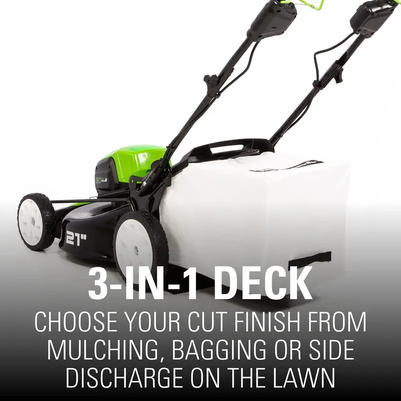 Greenworks 80V Cordless 21-Inch Self-Propelled Brushless Lawn Mower - Image 4 Greenworks 80V Cordless 21-Inch Self-Propelled Brushless Lawn Mower - Image 4