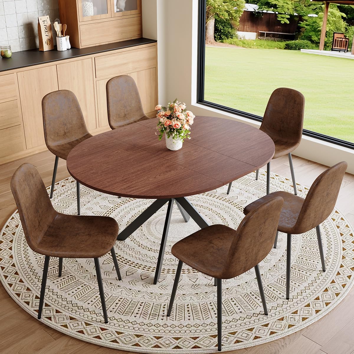 Round Dining Table Set for 6｜42