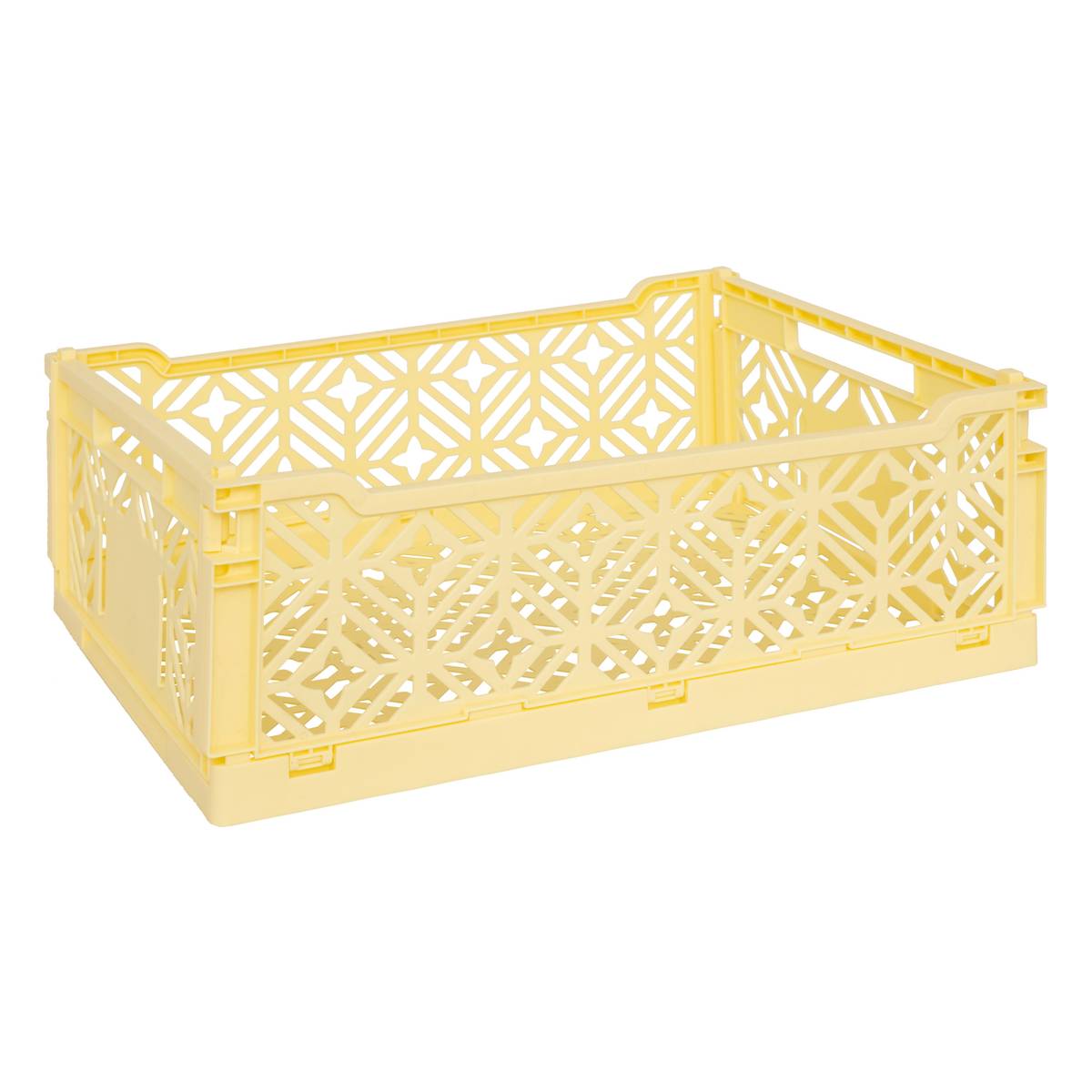 Folding crate "Arry" Yellow, 40x30x15 cm