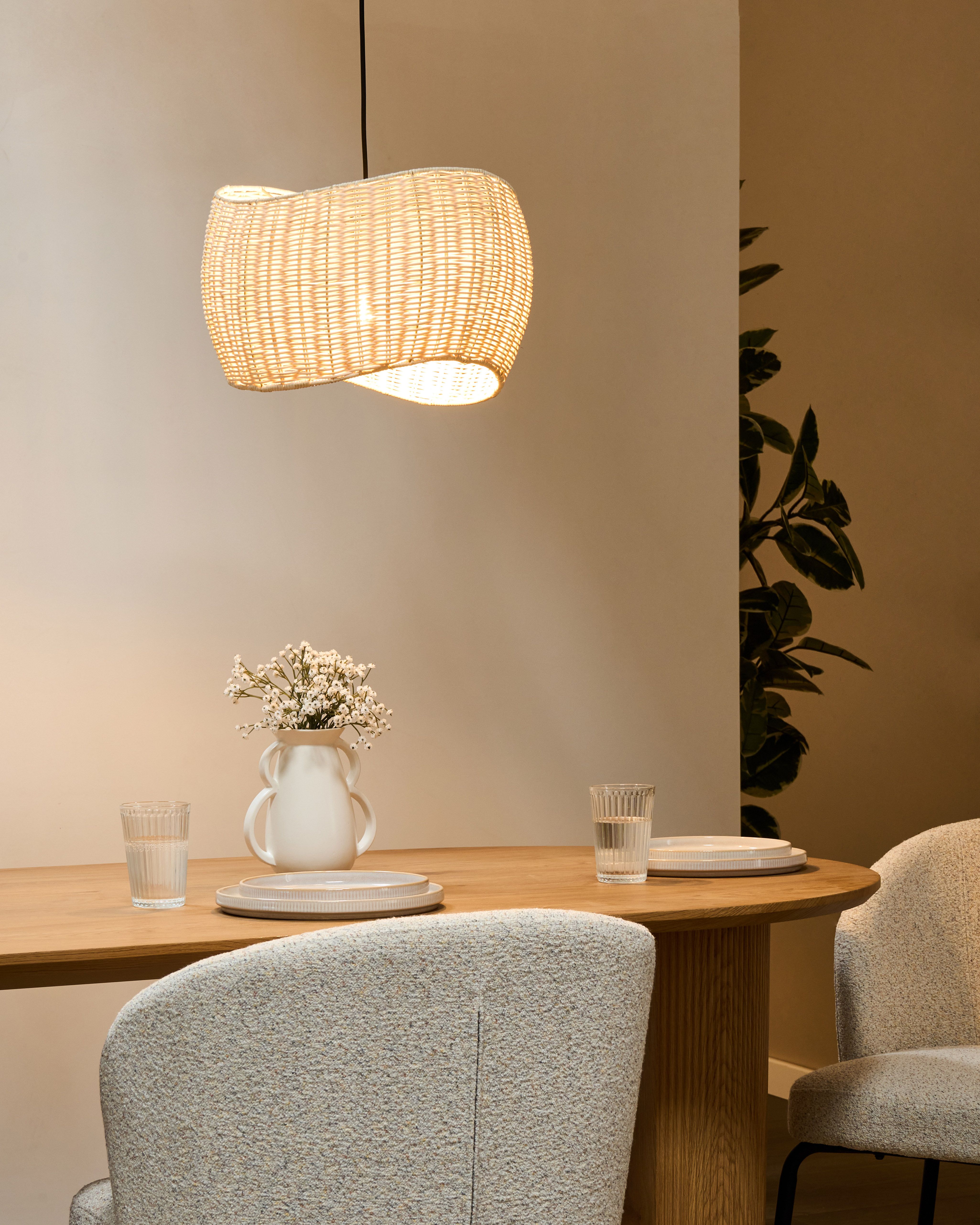 Pendant Lamp COAMO Rattan Natural