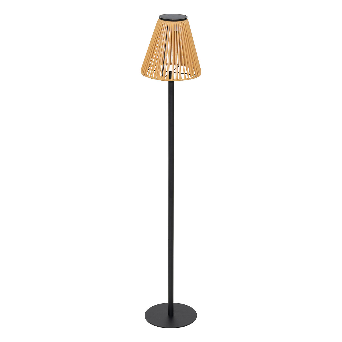Solar and USB outdoor floor lamp "Kessy" Beige, H. 108 cm