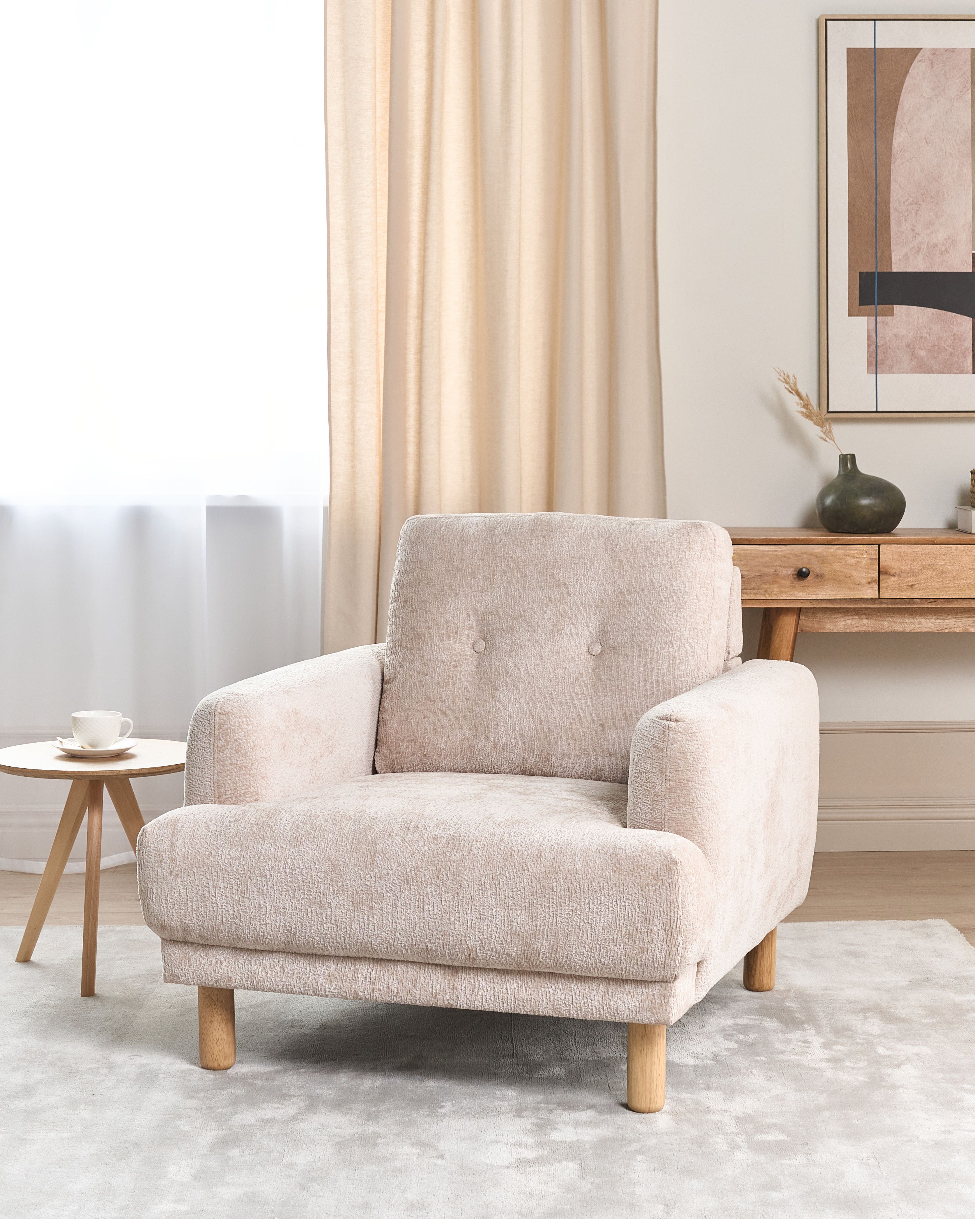 Armchair TUVE Boucle Beige