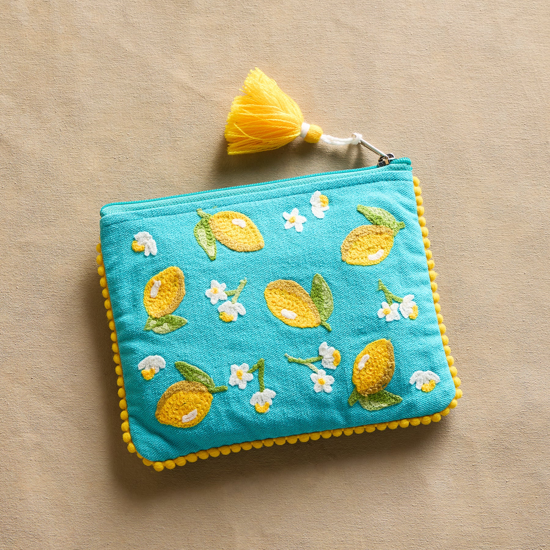 Limoncello Zippered Pouch - Sundance Clothing