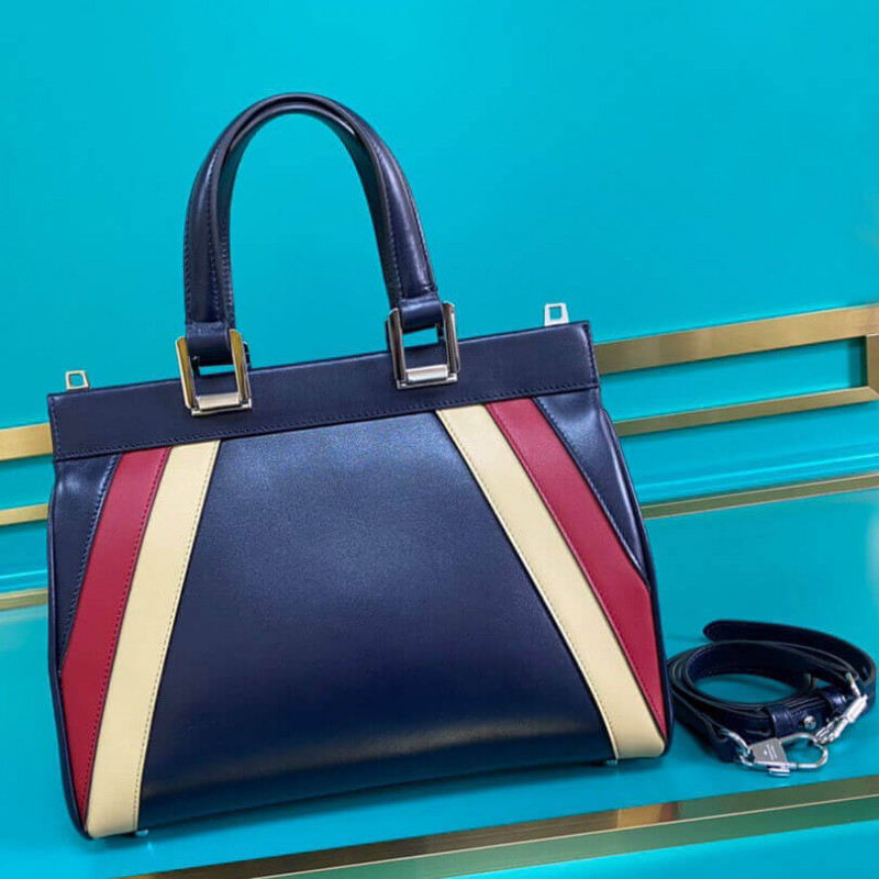 Replica Gucci Zumi Smooth Leather With Stripes Small Top Handle Bag 5697121:1High-quality replica