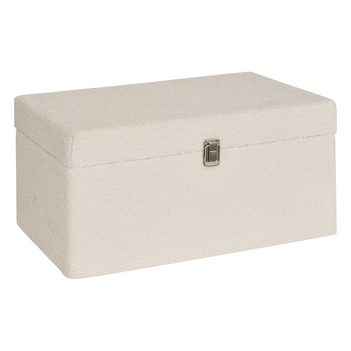 Set of 3 "Carlie" trunks White, 54x26 cm