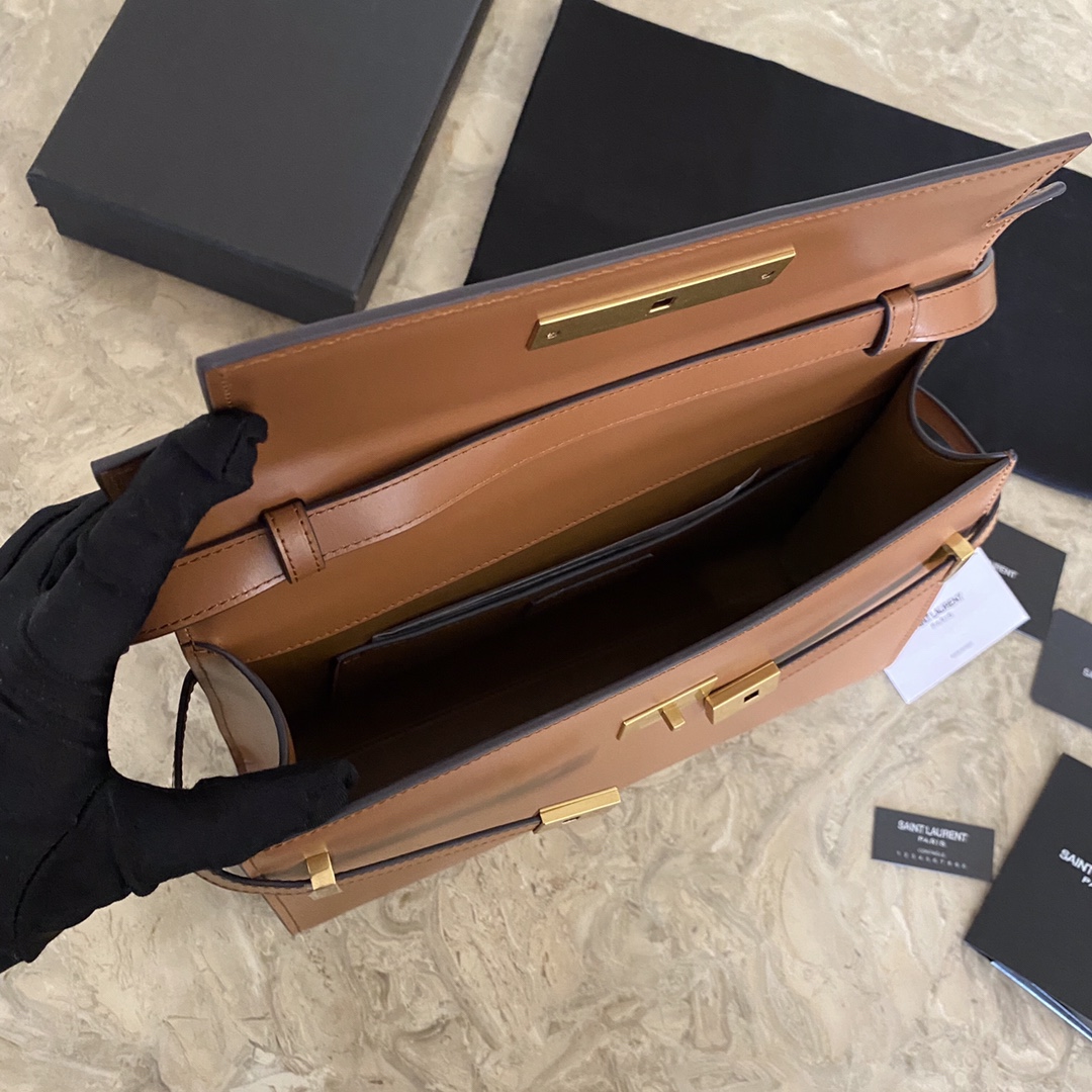 MANHATTAN MEDIUM SHOPPING BAG IN BOX SAINT LAURENT LEATHER1:1High-quality replica