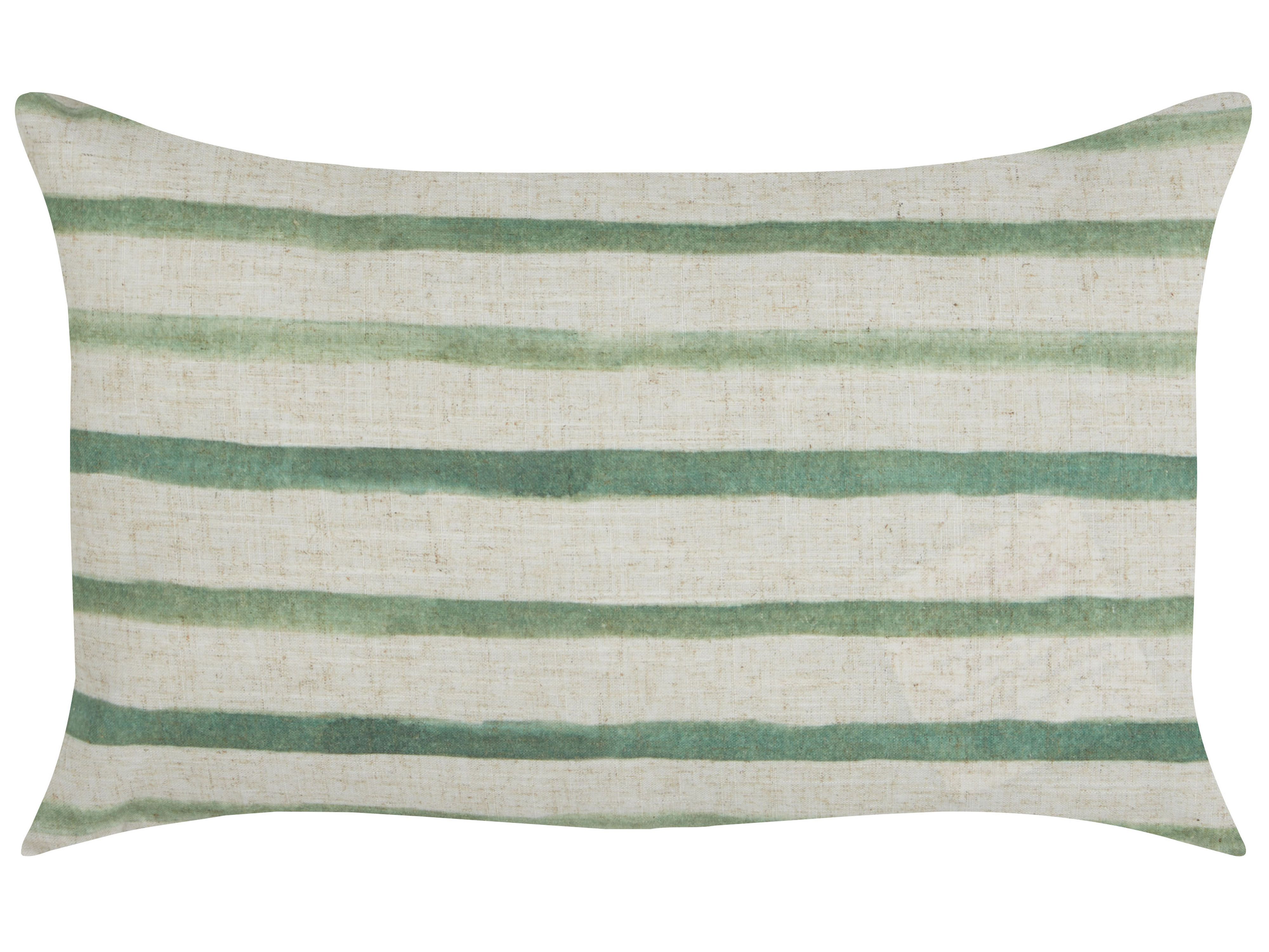 Throw Cushion KAFRA 30 x 50 cm Green Striped