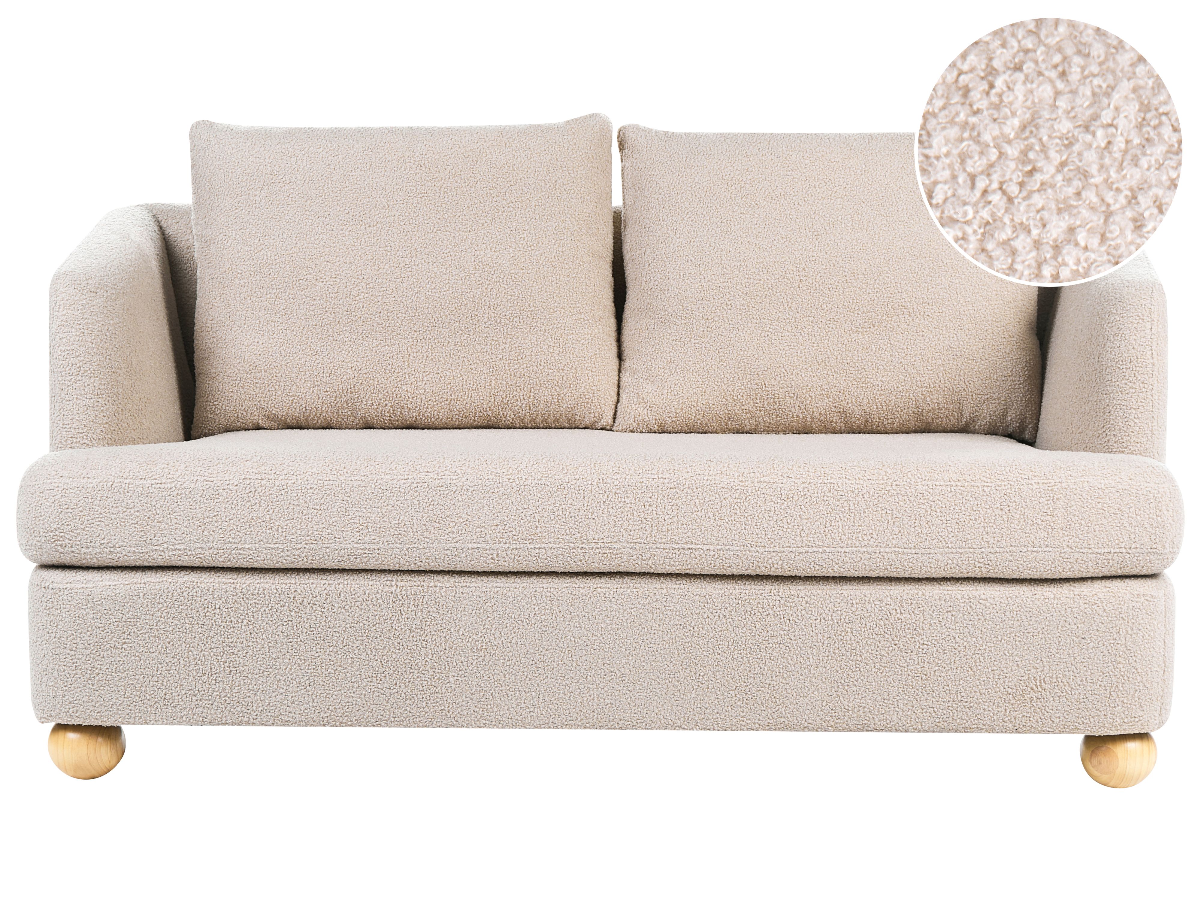 Sofa 2 Seater RATTVIK Boucle Beige