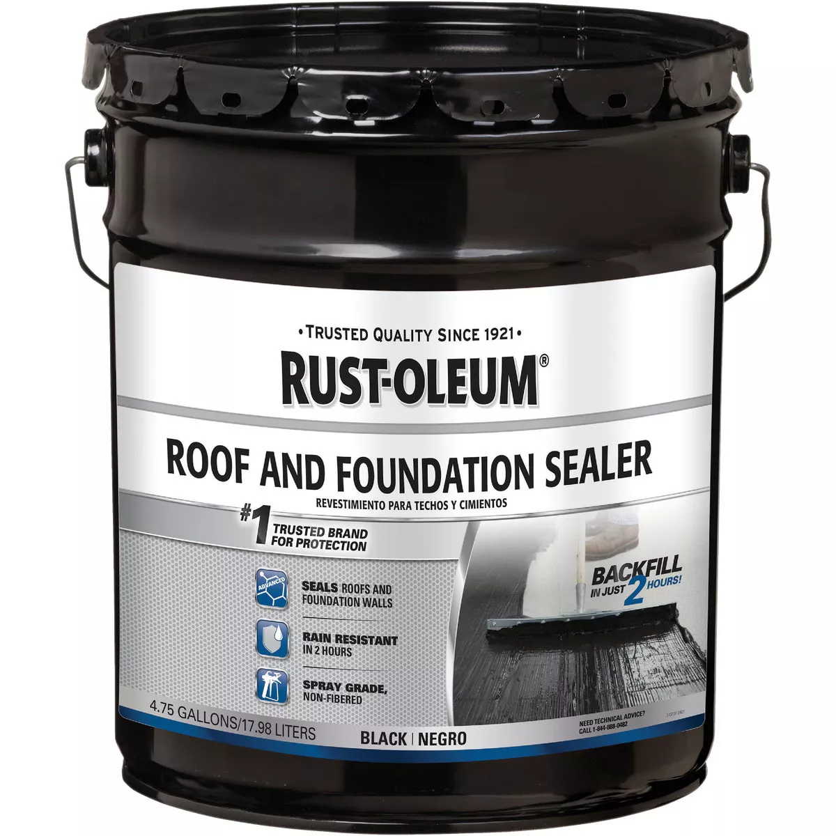 Rust-Oleum 4.75 Gal. Black Roof and Foundation Sealer