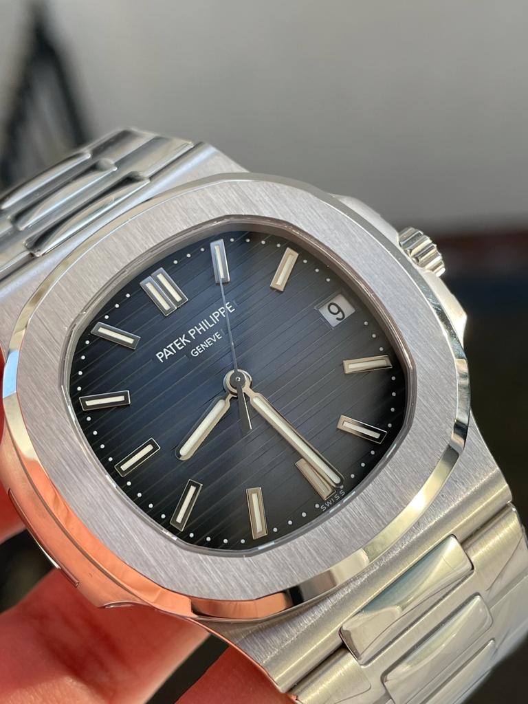 Replica PATEK PHILIPPE Nautilus 5711 PPF 1:1 Best Edition Gray Textured Dial on SS Bracelet 324CS - Top club