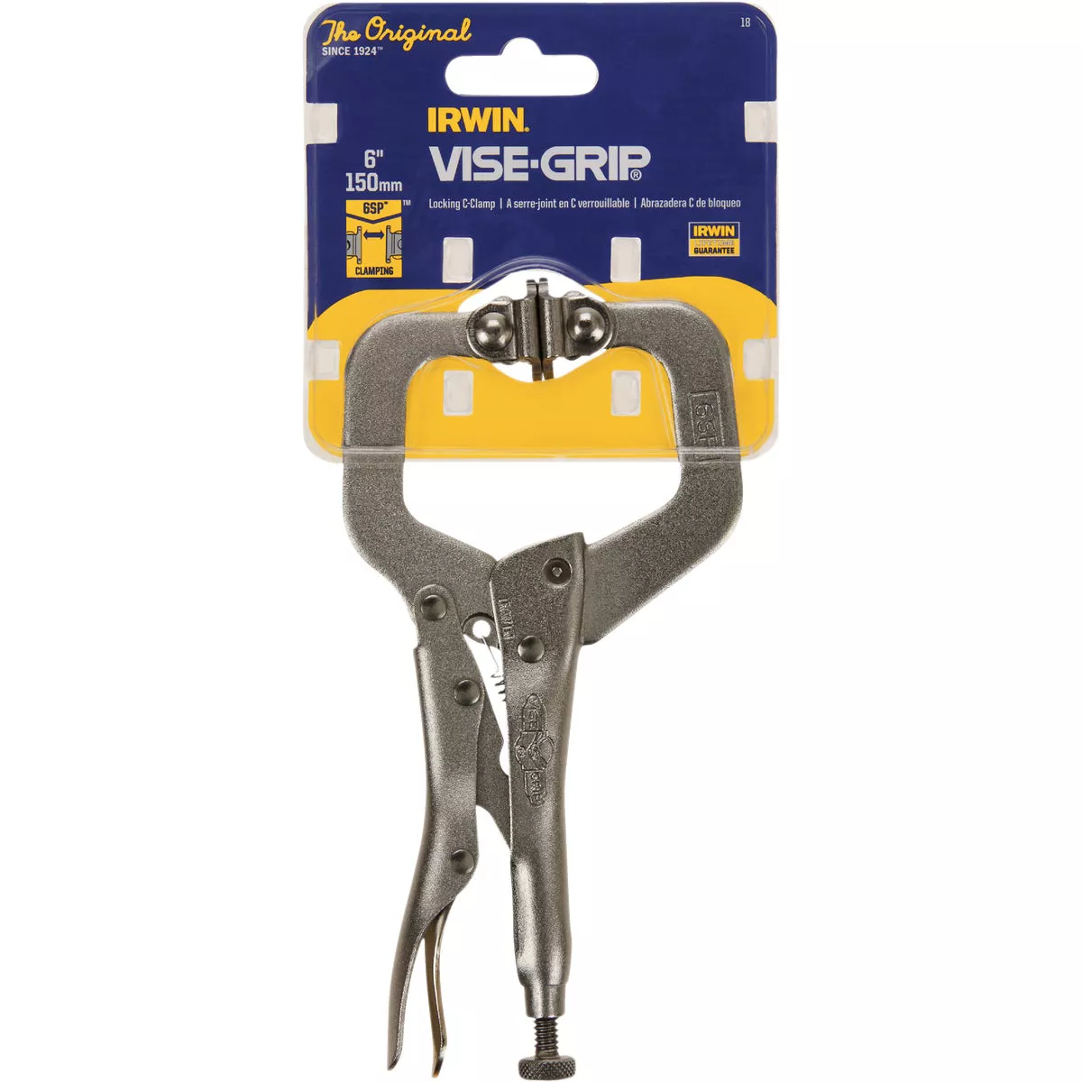 Irwin Vise-Grip 6 In. Locking C-Clamp with Swivel Jaws