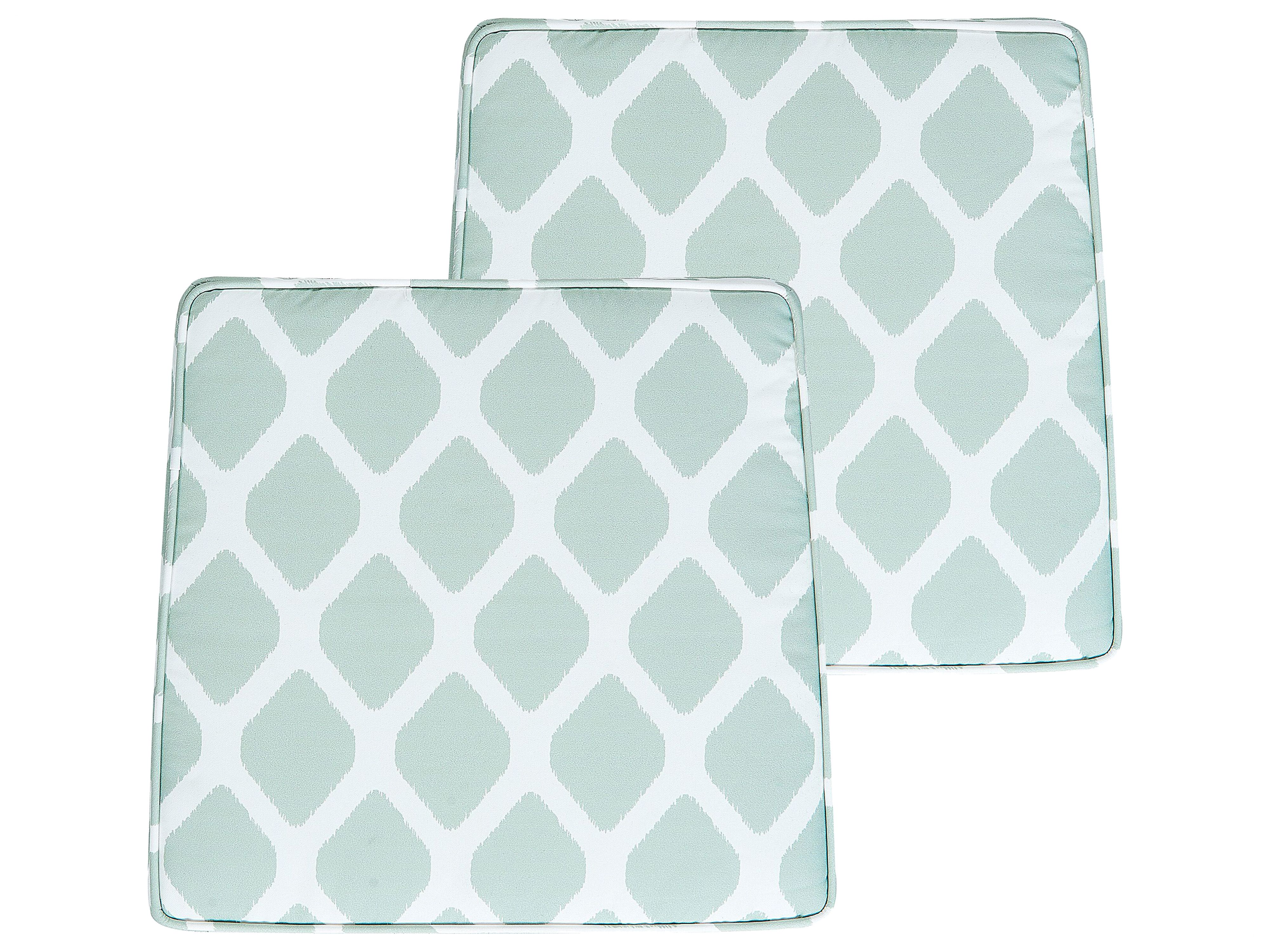 Set of 2 Garden Chair Cushions TERNI 37 x 34 cm Mint Green