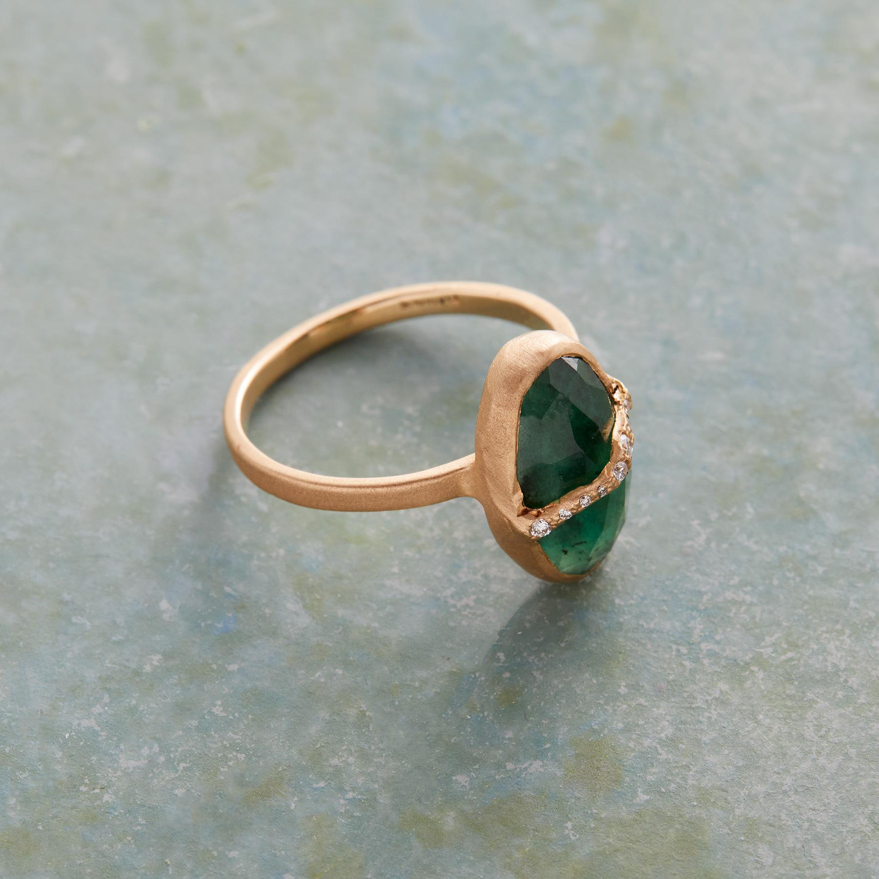 Sparkling Emerald Ring - Sundance Clothing