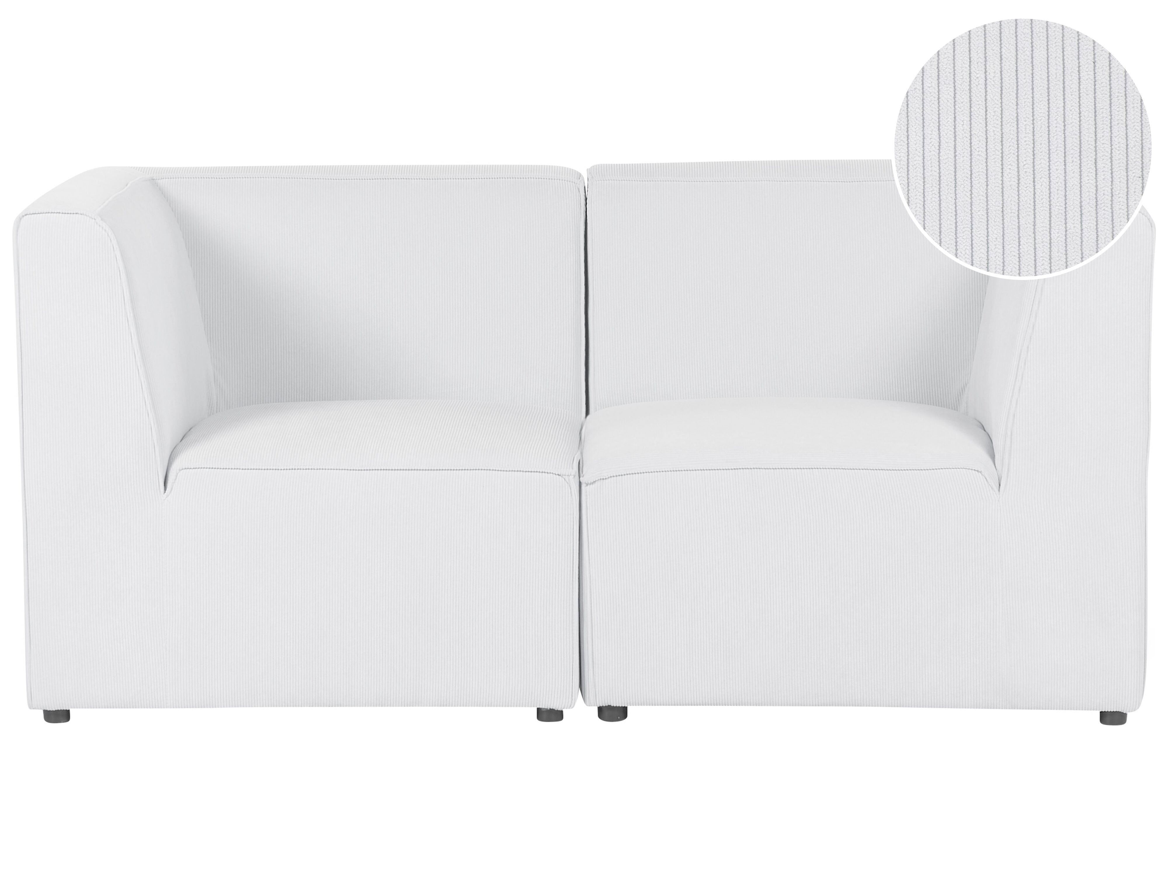 Modular Sofa 2 Seater LEMVIG Corduroy Off-White