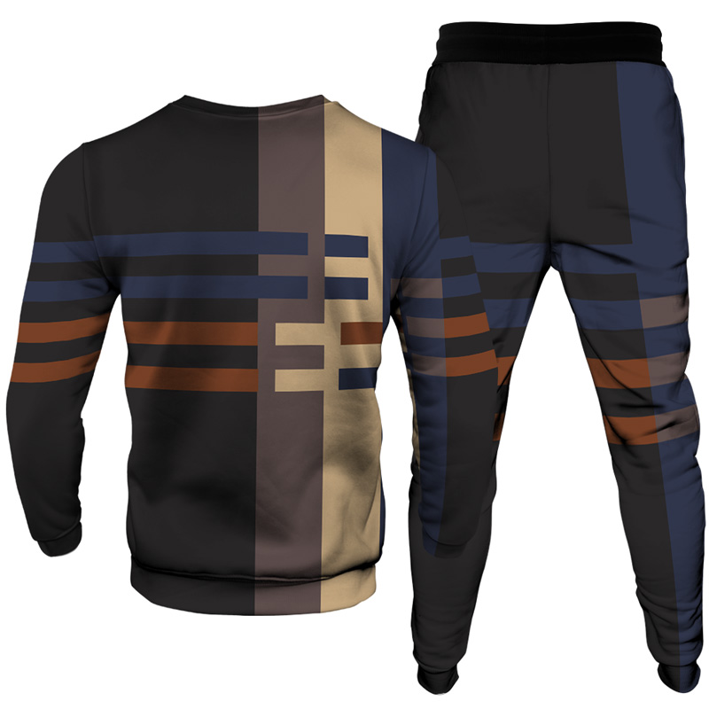 Men's Casual Personality Print Suit 005