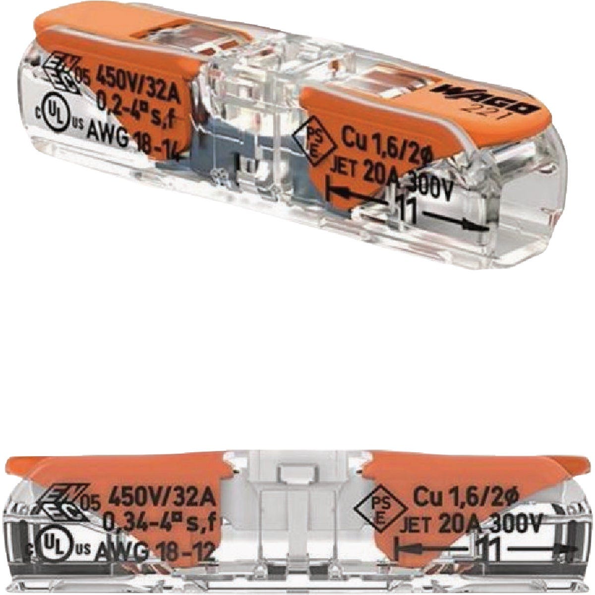 Wago Inline Splice Lever Connector (10-Pack)