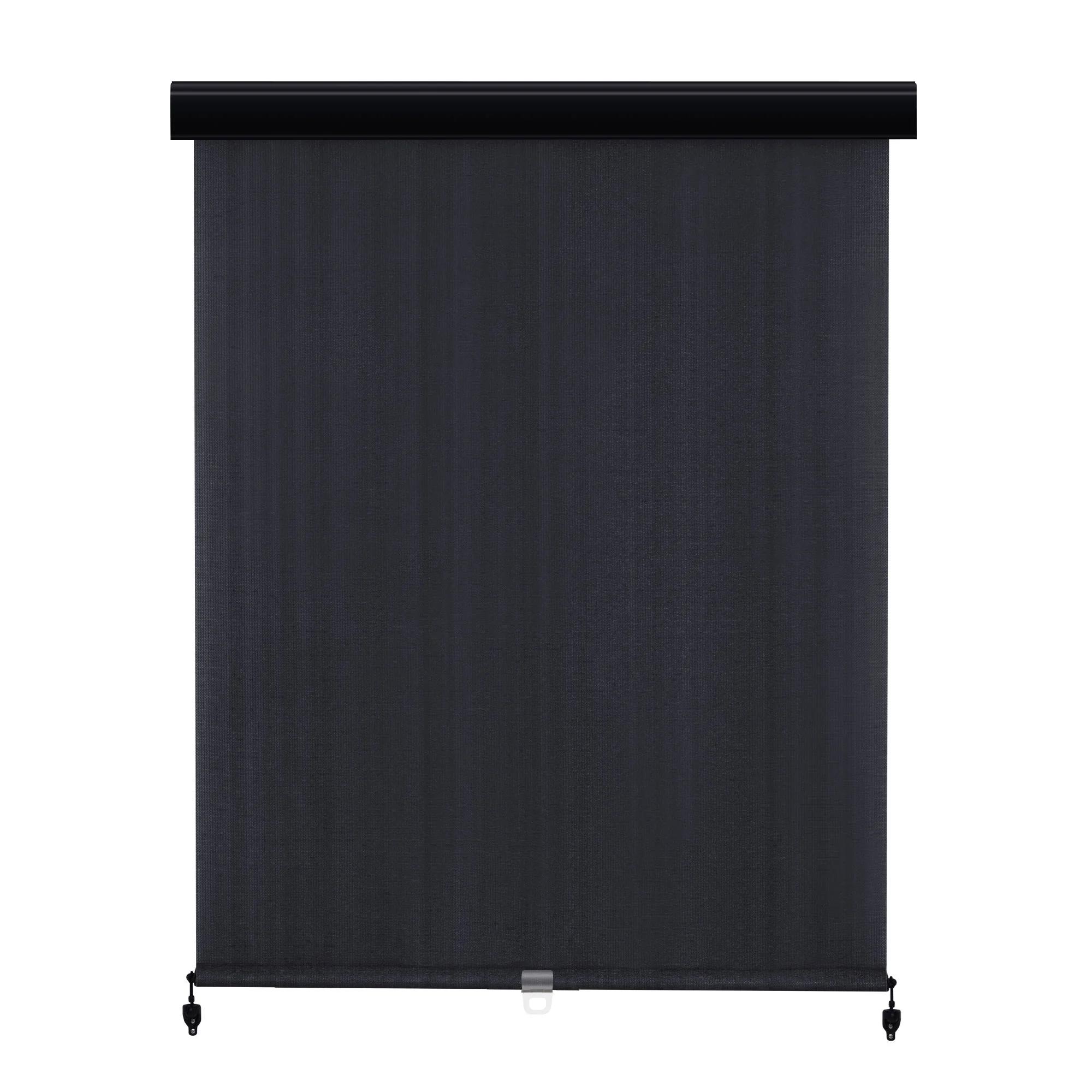 Vicllax Outdoor Patio Blinds Sun Shades Spring Roller Shade with Valance for Patio, Gray, 8'Wx8'H - Image 15