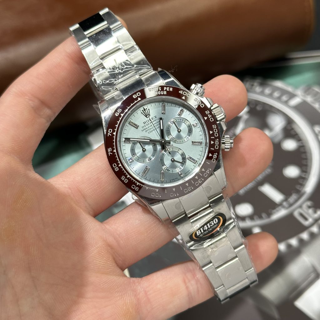Rolex Cosmograph Daytona 126503 Replica Watches Ice Blue Dial BT Factory 40mm - Elite Watch Atelier