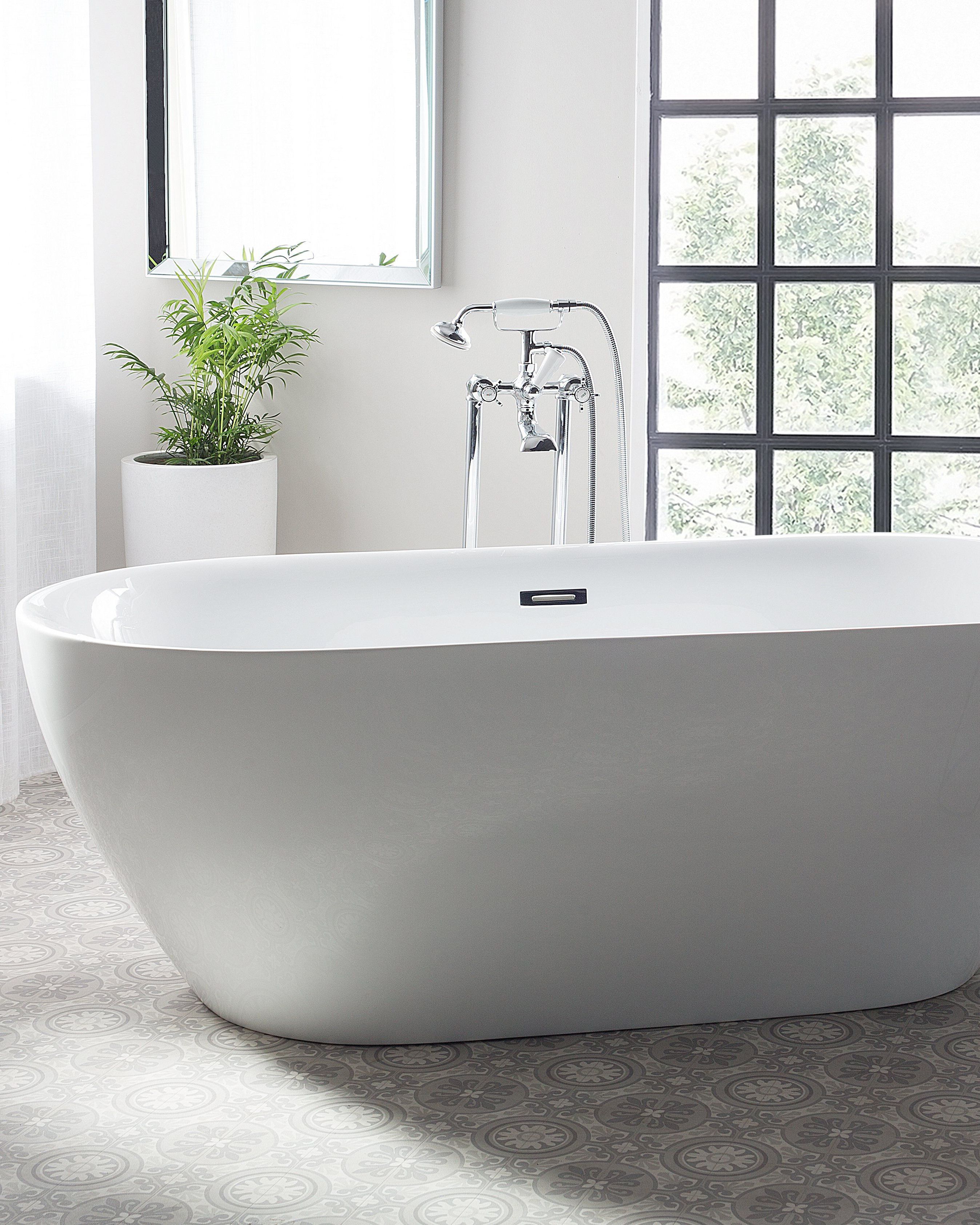 Freestanding Bathtub Faucet HEBBE Silver