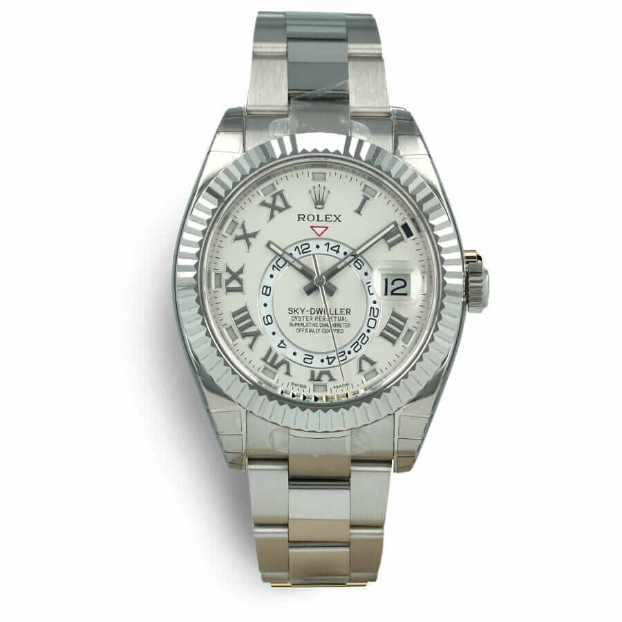 Rolex Sky-Dweller 326939 White Dial Oyster Replica - Elite Watch Atelier