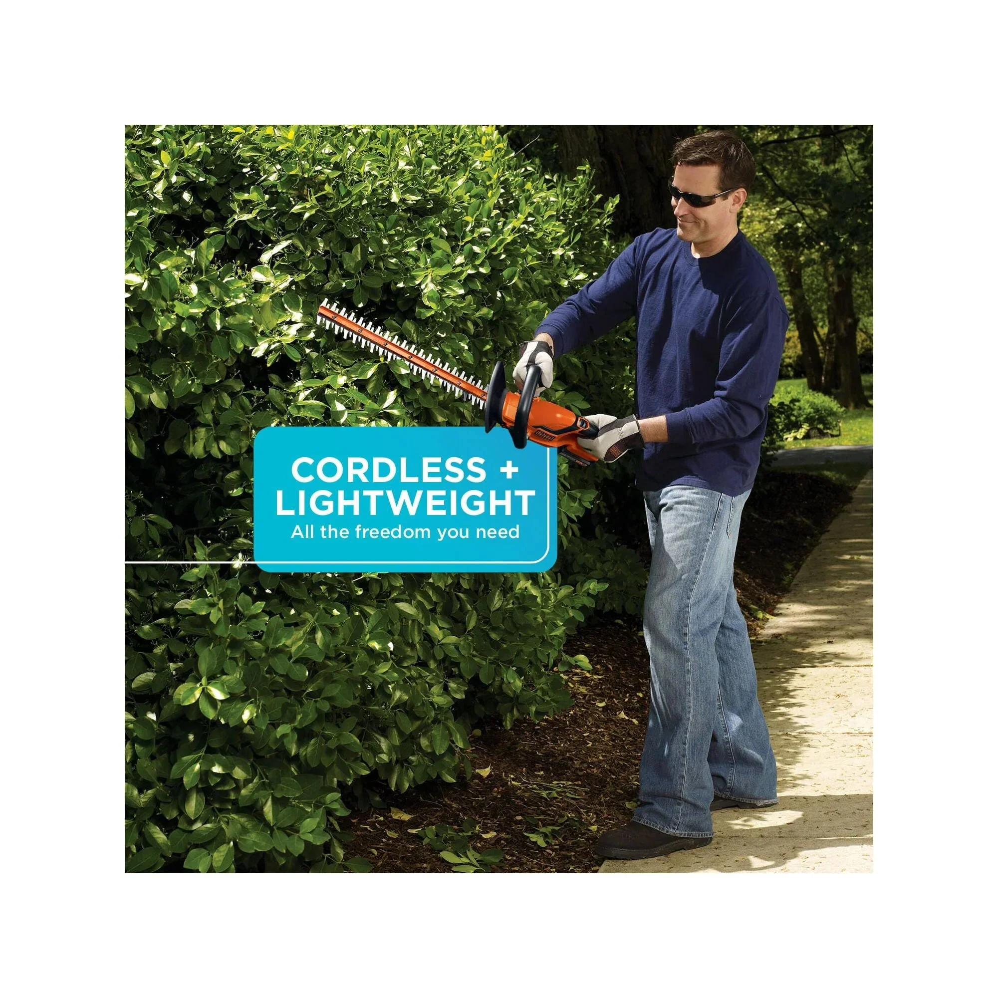 BLACK+DECKER 20V MAX Cordless Lithium 22 in Hedge Trimmer - LHT2220 - Image 10 BLACK+DECKER 20V MAX Cordless Lithium 22 in Hedge Trimmer - LHT2220 - Image 10