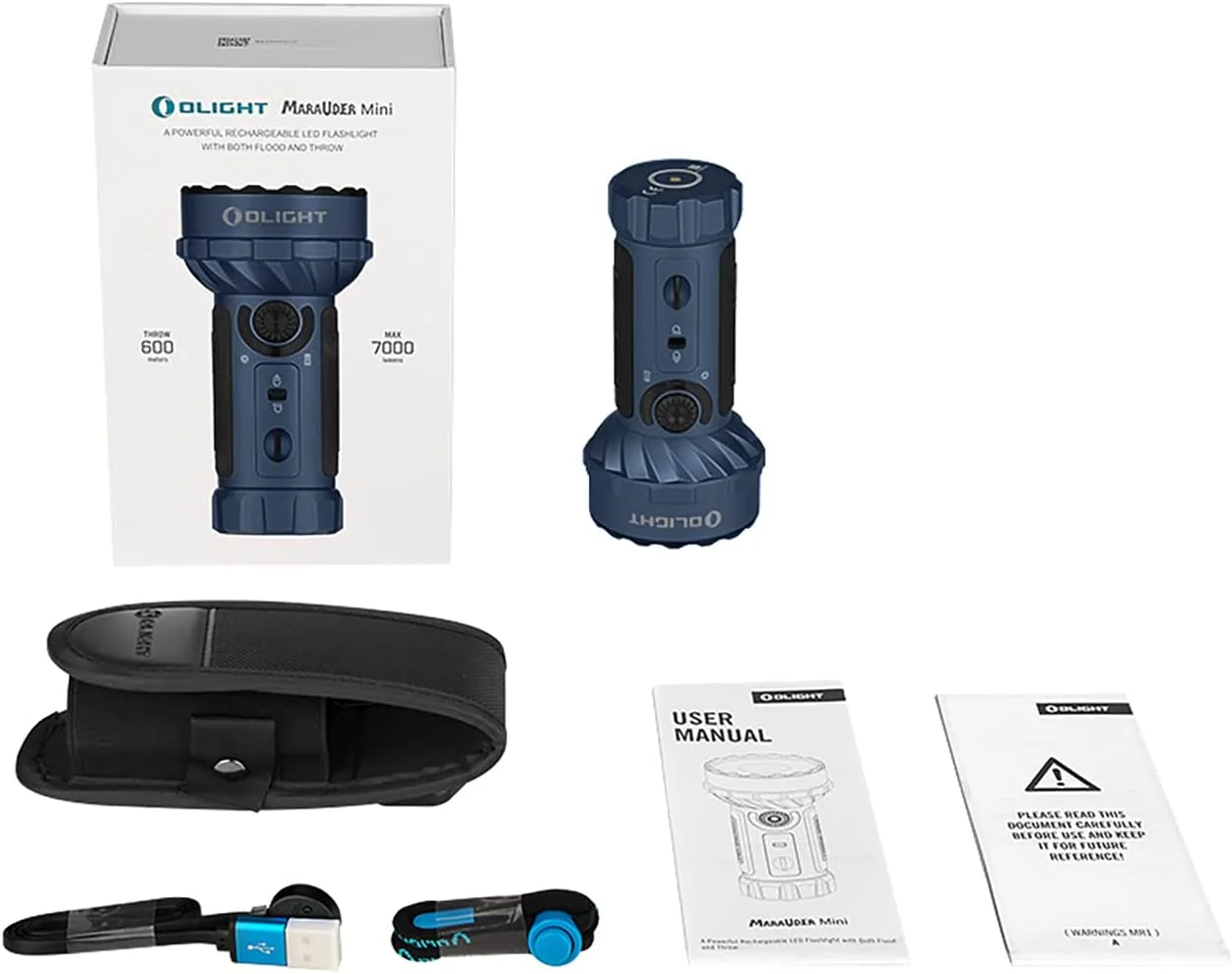 OLIGHT Marauder Mini 7,000 Lumens Bright Flashlight with 600 Meters Beam Distance, Powerful RGB Lights, Magnetic Rechargeable for Outdoors Work, Hunting, and Searching(Black) - Image 19