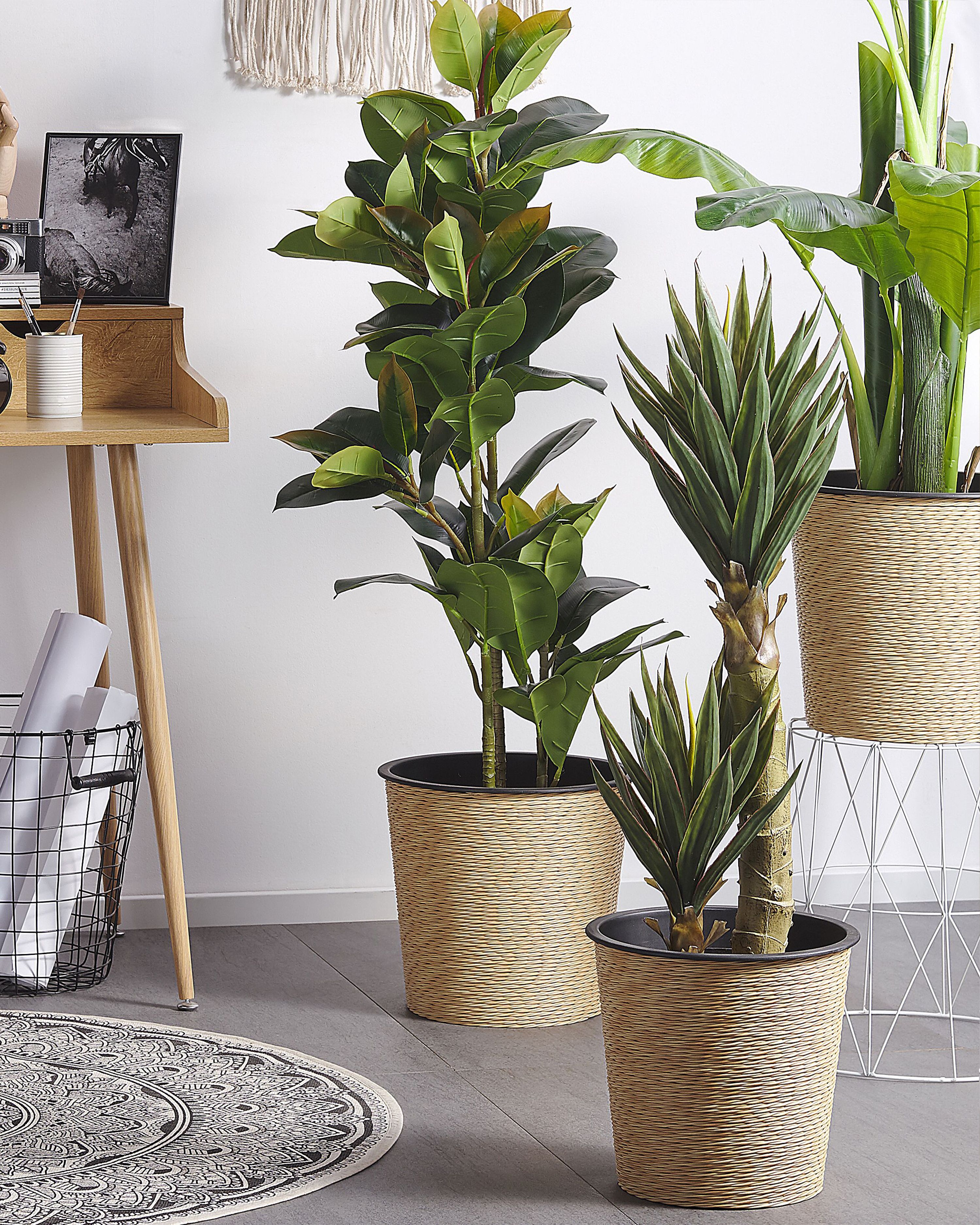 Artificial Plant FICUS ELASTICA 134 cm Green