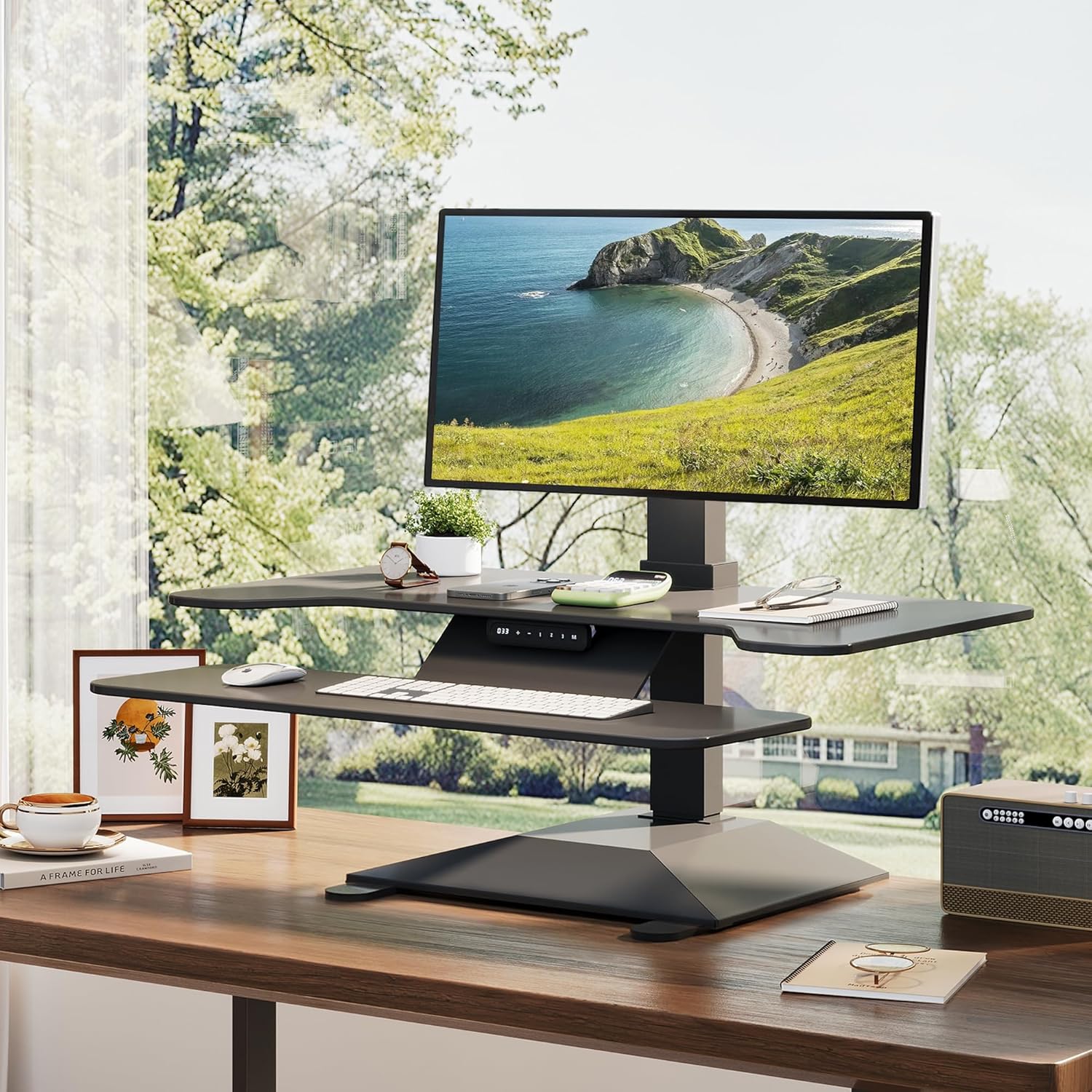 Electric Standing Desk Converter 36