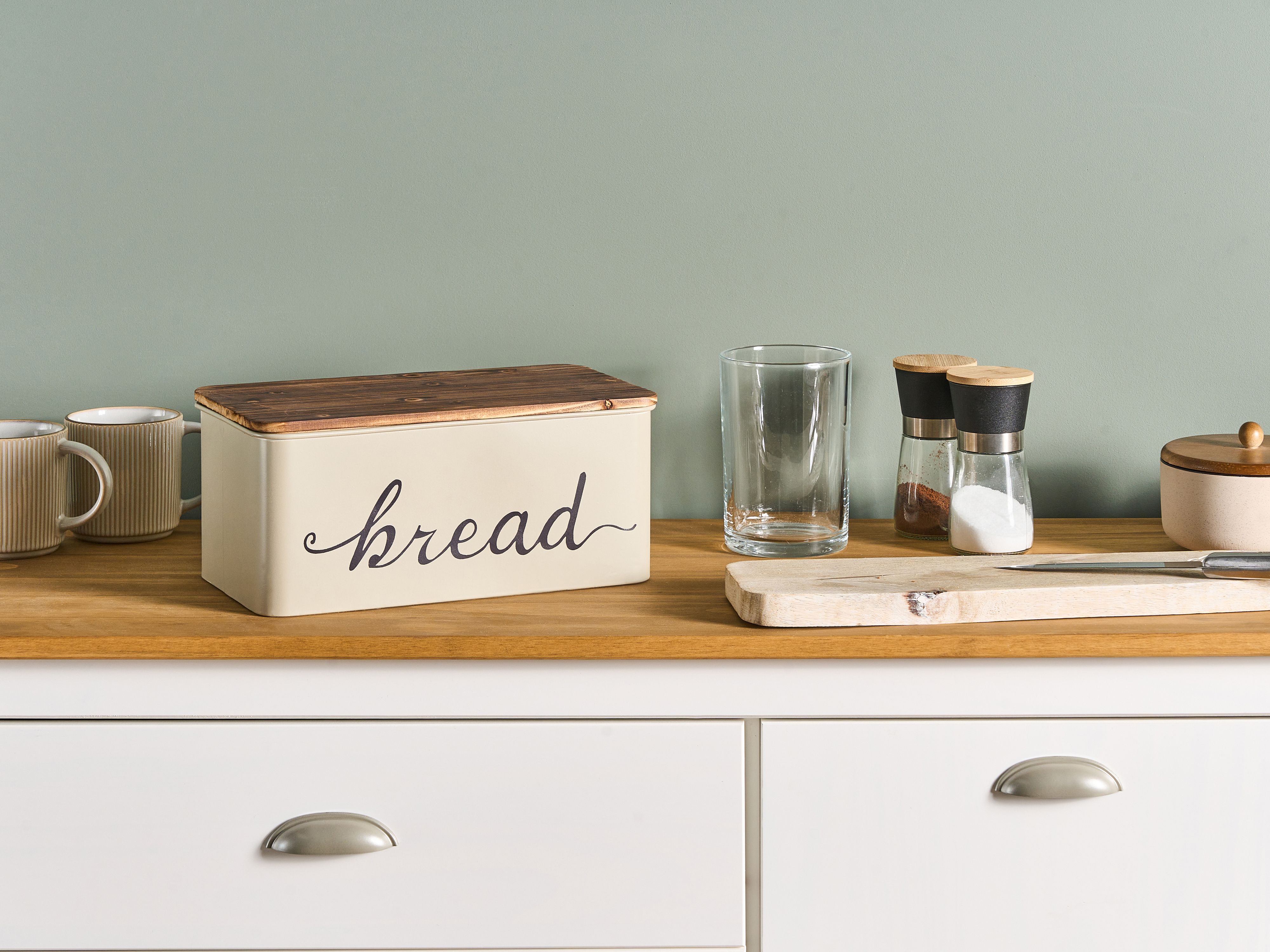 Bread Box GOURMANDISE Metal Beige