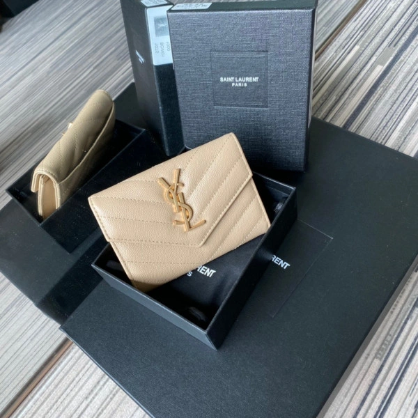 YSL MONOGRAM SMALL ENVELOPE WALLET IN - Tidelocker Bags Ru1:1High-quality replica