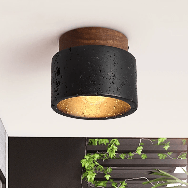 NatuurLicht – Stenen Plafondlamp – Stijlvolle Harmonie tussen Natuur en Design