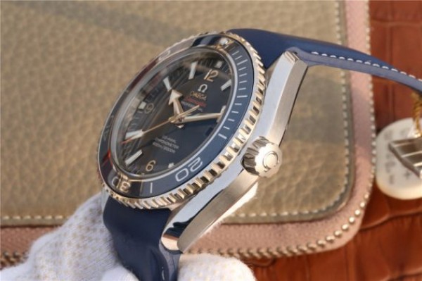 Replica Omega Planet Ocean Professional Blue Liquidmetal Bezel 45mm OMF Rubber Strap A8500 - Top club