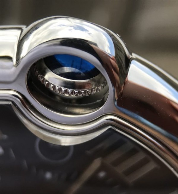 Replica Cartier V6 Ballon Bleu 42mm SS Black Textured Dial SS Bracelet A2892 - Top club