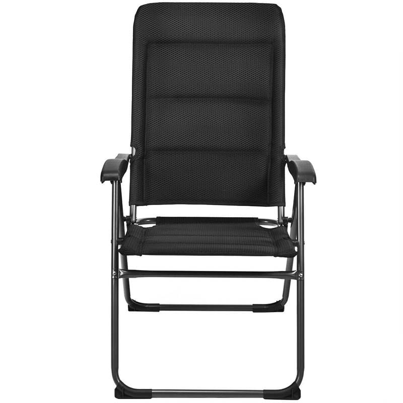 2 Pack Folding Patio Chairs, 7 Position Adjustable Outdoor Sling Recliner Camping Chairs - Image 6 2 Pack Folding Patio Chairs, 7 Position Adjustable Outdoor Sling Recliner Camping Chairs - Image 6