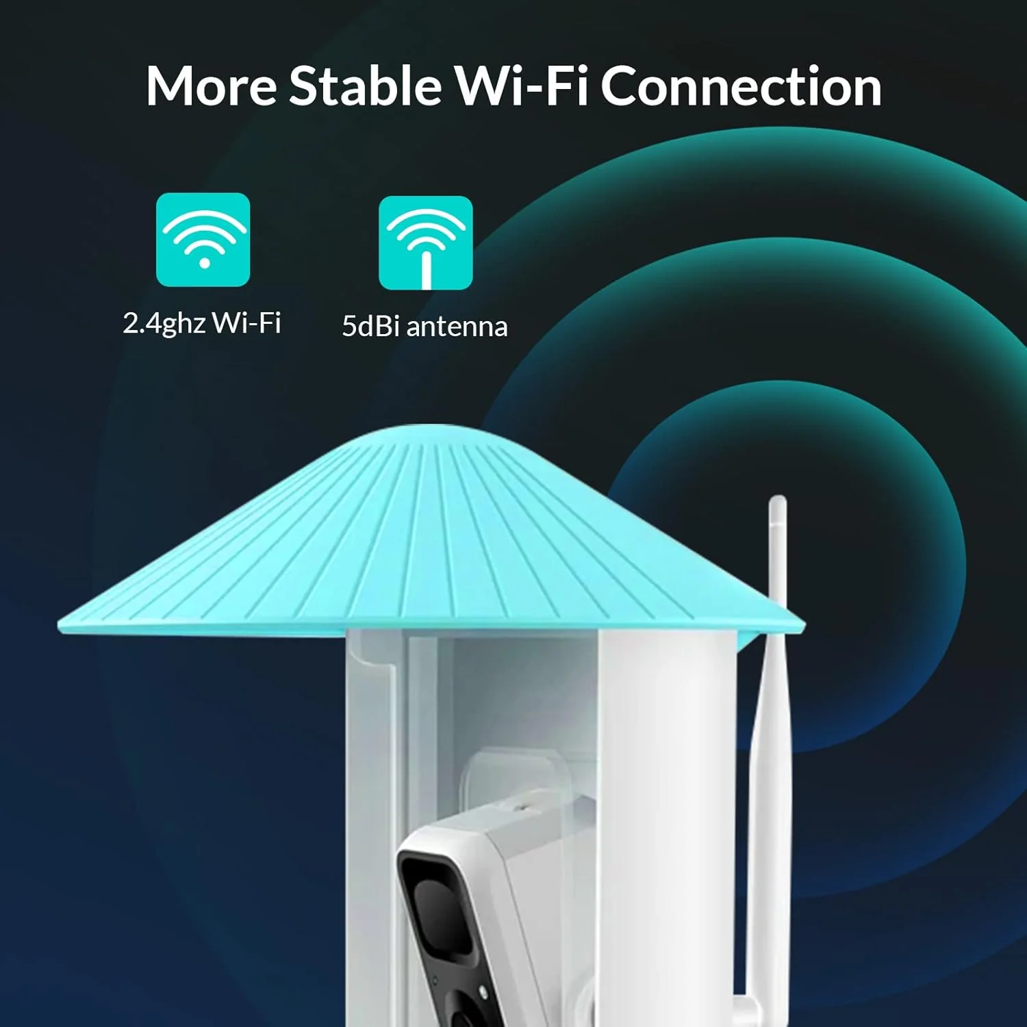 NETVUE by Birdfy Smart Bird Feeder With Camera, Solar Power, 1.5L - Image 8 NETVUE by Birdfy Smart Bird Feeder With Camera, Solar Power, 1.5L - Image 8