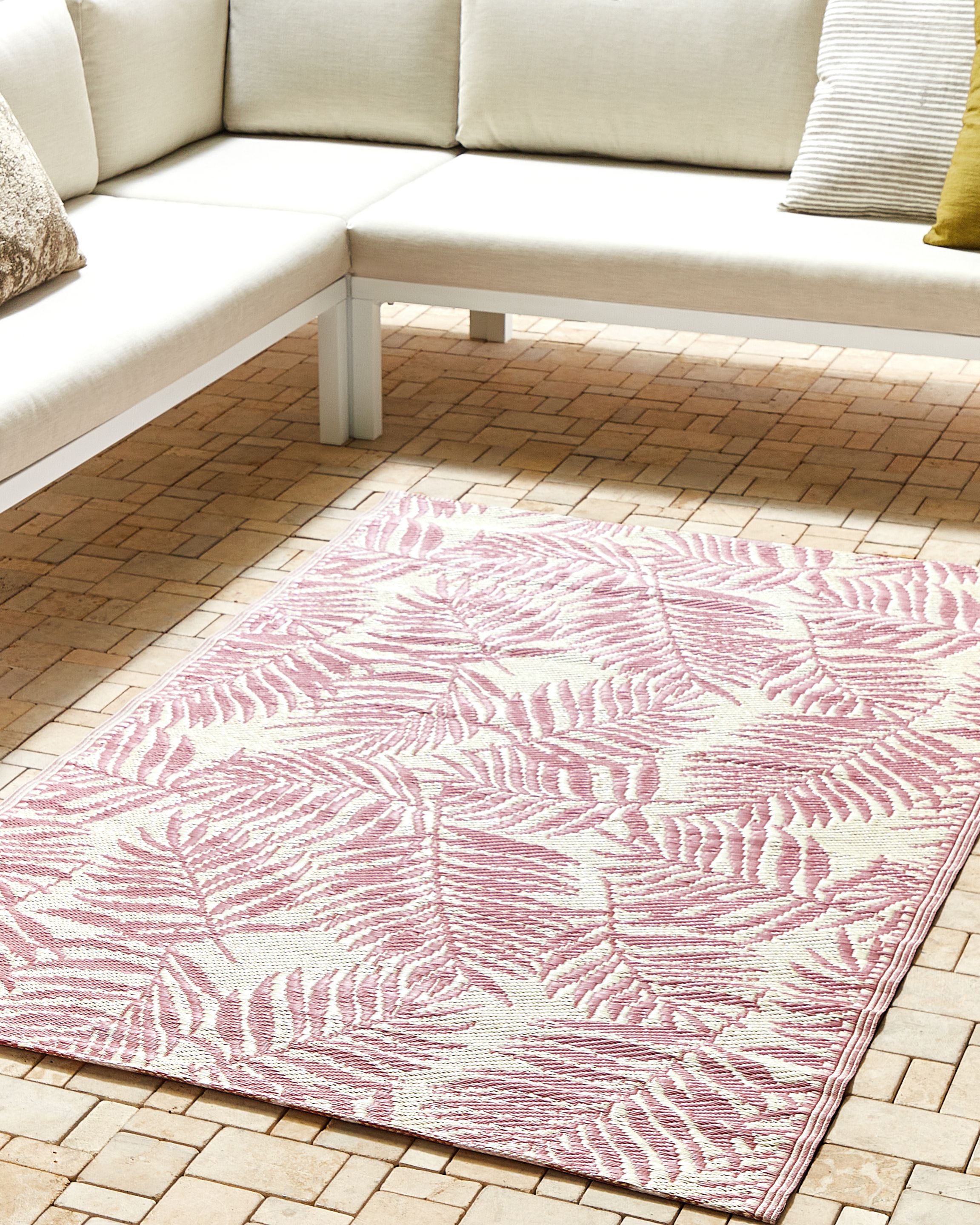 Outdoor Rug KOTA Pink 120 x 180 cm Reversible