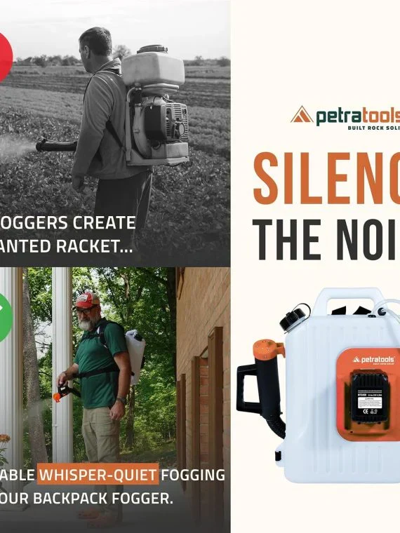 Cordless ULV Cold Fogger Backpack Sprayer, 2.6 Gallon - Battery-Powered Mosquito Fogger For Outdoor Use - Image 4 Cordless ULV Cold Fogger Backpack Sprayer, 2.6 Gallon - Battery-Powered Mosquito Fogger For Outdoor Use - Image 4
