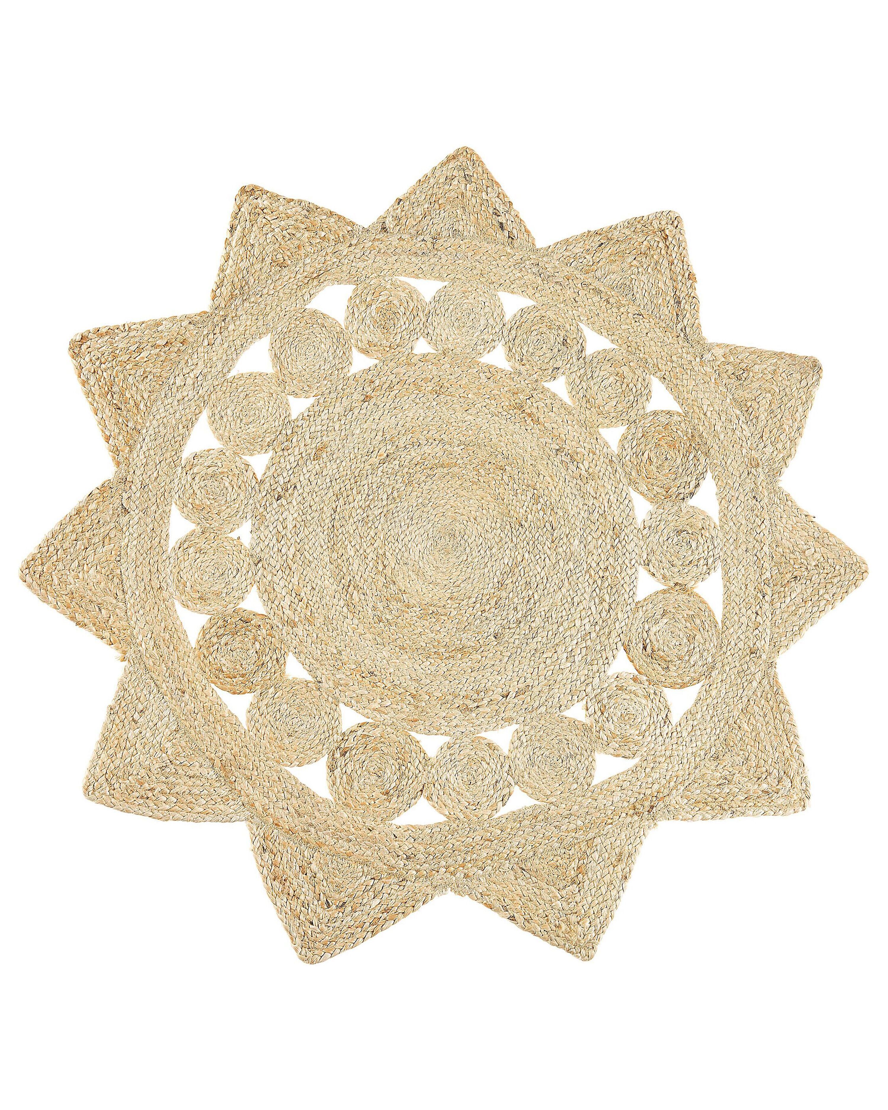 Rug ARABAN Beige ø 120 cm Jute