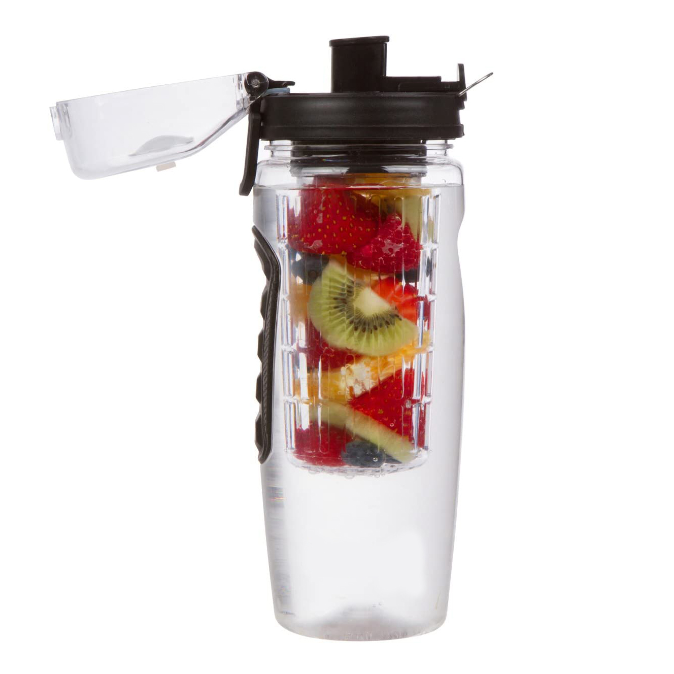 Hot Sale 32oz BPA-Free Fruit Infusion Sports Bottle 1000ml Large Capacity Plastic Fruit Infuser Water Bottle for Camping