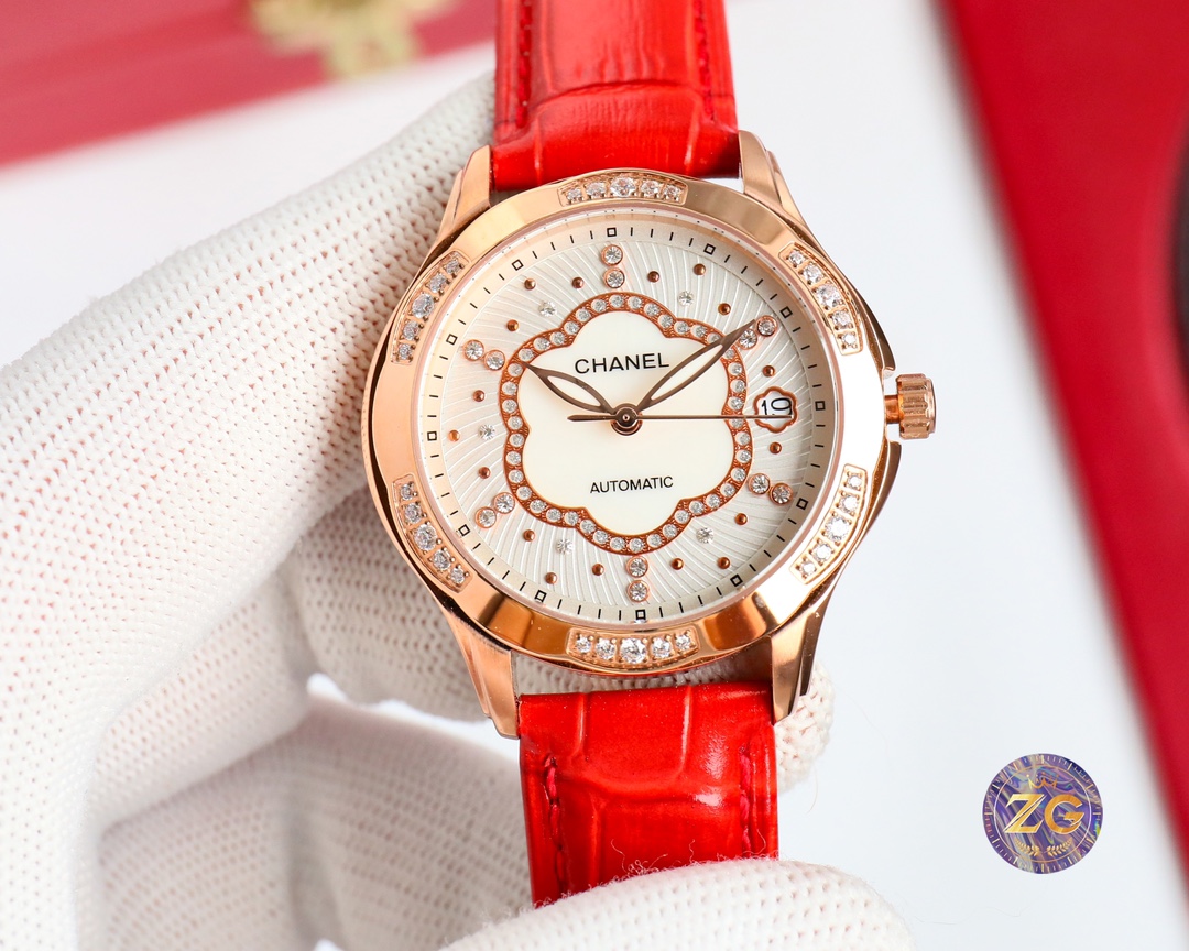 CHANEL Fine Women's Watch Diameter 35mm - Red(1:1 replica) - Top club