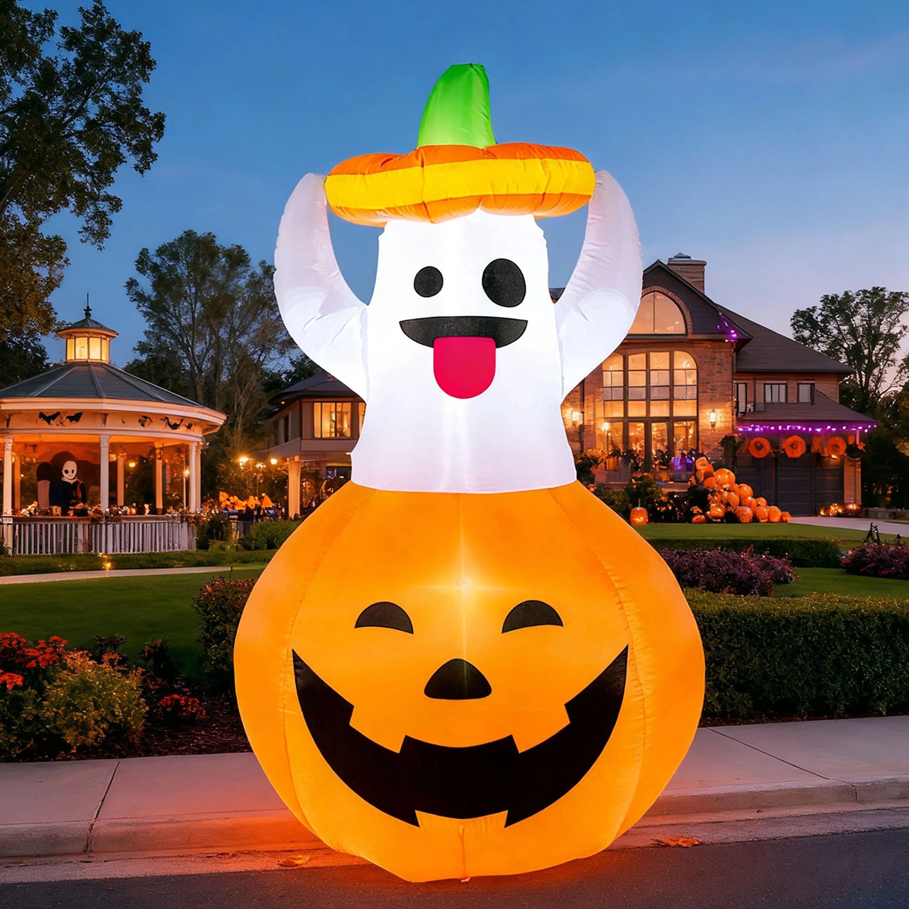 Joyfy 5ft Halloween Inflatables Light up Cute Ghost - Image 16 Joyfy 5ft Halloween Inflatables Light up Cute Ghost - Image 16
