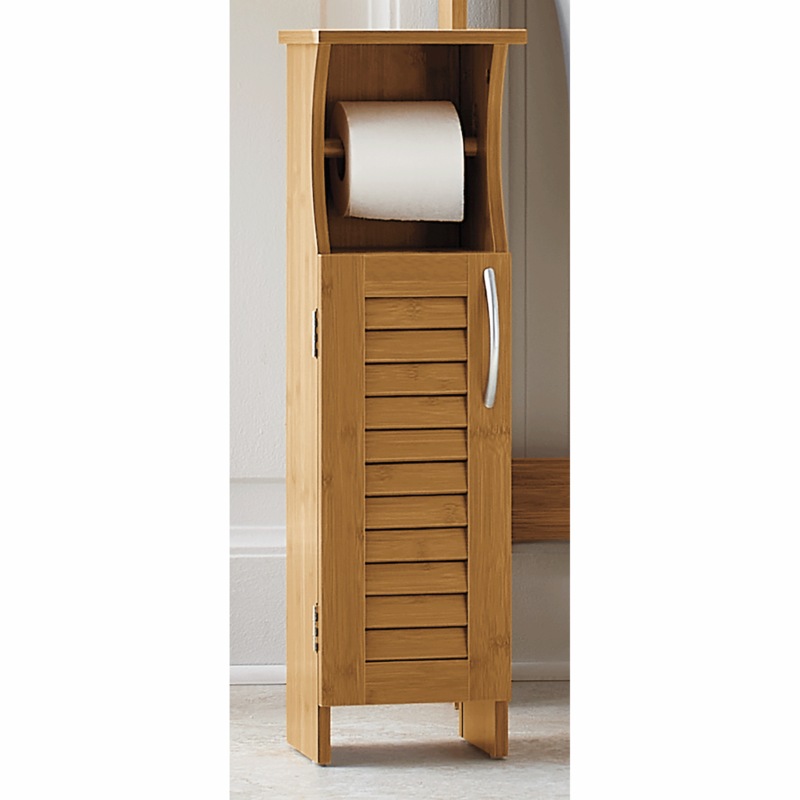 Bamboo-Finish Toilet Paper Holder - MIDNIGHT VELVET CATALOG