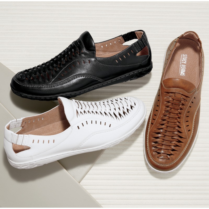 Stacy Adams Men's Ibiza Woven Slip-On - MIDNIGHT VELVET CATALOG