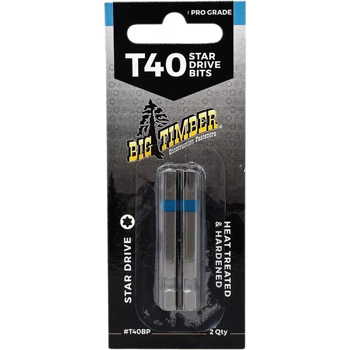 Big Timber 2 In. T40 Star-Drive Impact Screwdriver Bit (2-Pack)