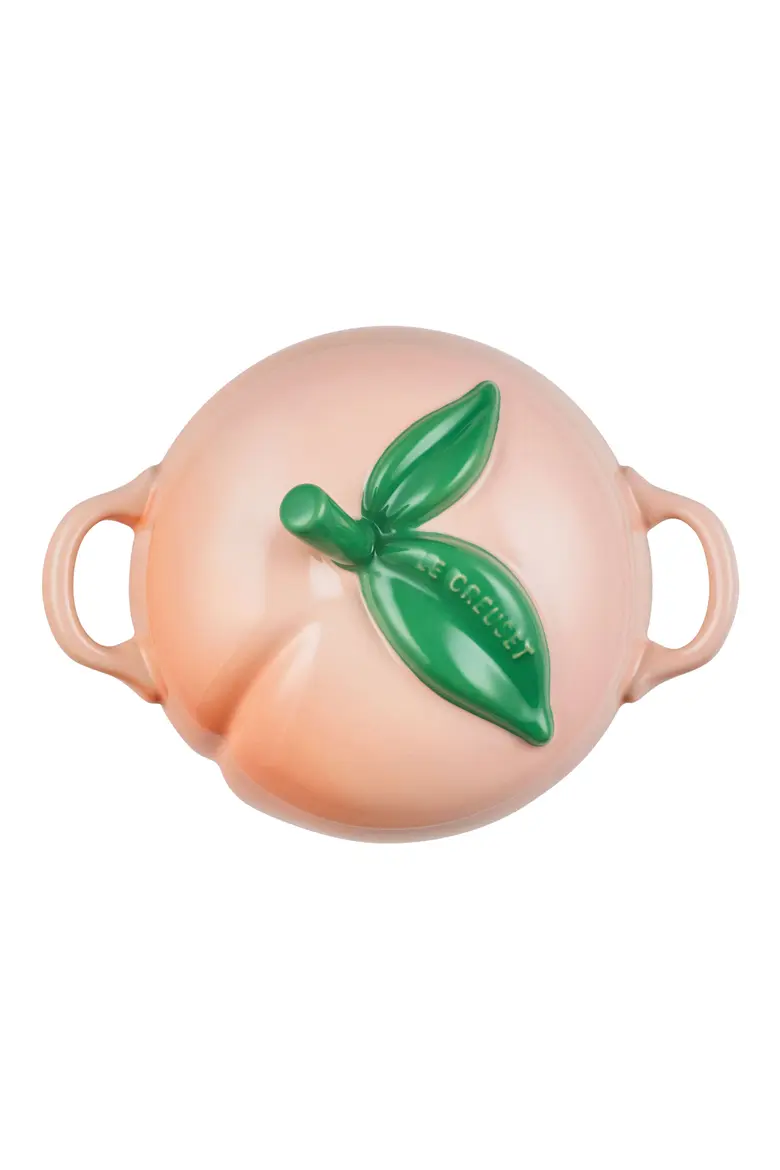 Peach Stoneware Mini Cocotte