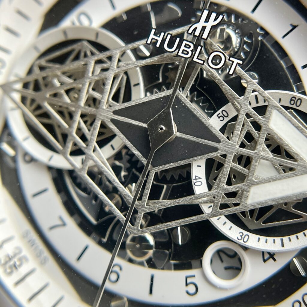 Hublot Big Bang Sang Bleu II Replica Watch White Ceramic Rubber Strap 45mm - Top club